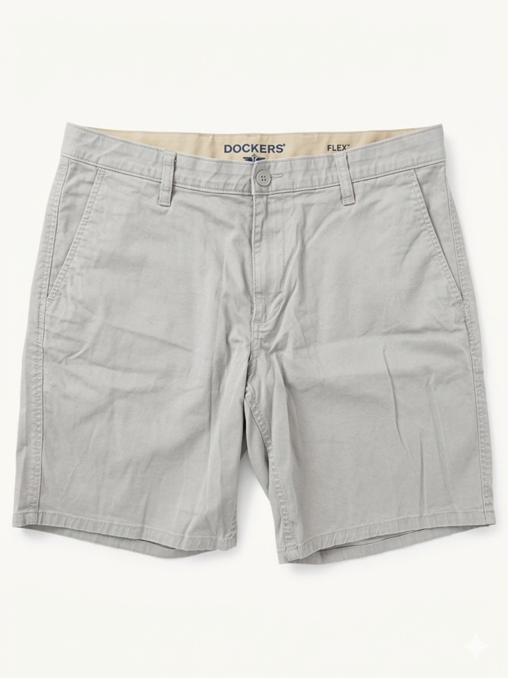 Men's Dockers Gray Casual Shorts With Pockets Size 34